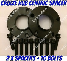 Alloy Wheel Spacers 15mm x 2 Bentley Lamborghini Black Cruize 5x112 57.1