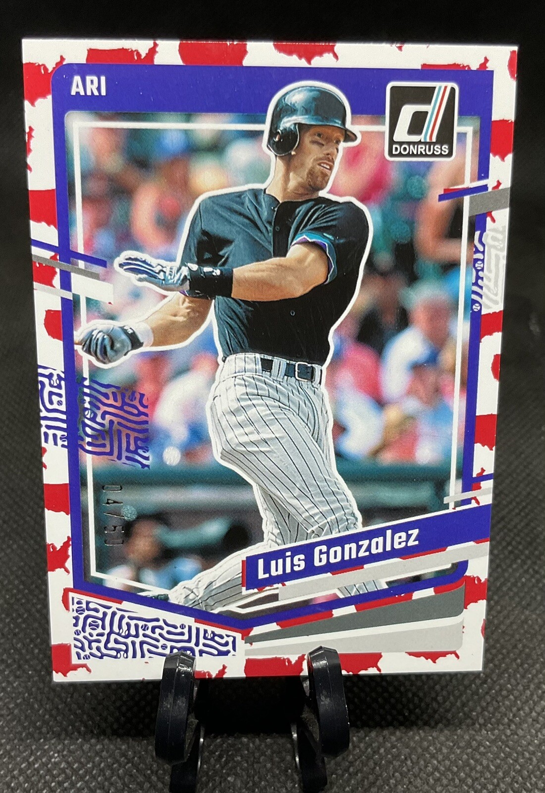 2023 Donruss America #187 Luis Gonzalez 4/50 - Arizona Diamondbacks