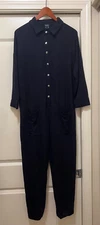 BLEUSALT Women's Navy Blue Jumper Jumpsuit Size 5