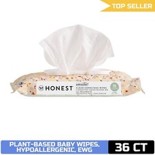 The Honest Co. Unscented Wipes  99 Water, Compostable, Plant-Based  Hypoaller
