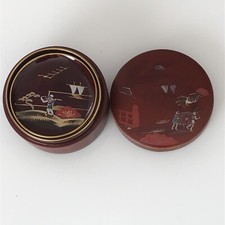 Vintage Lacquer Japan Round Sphere Nesting 6 ...