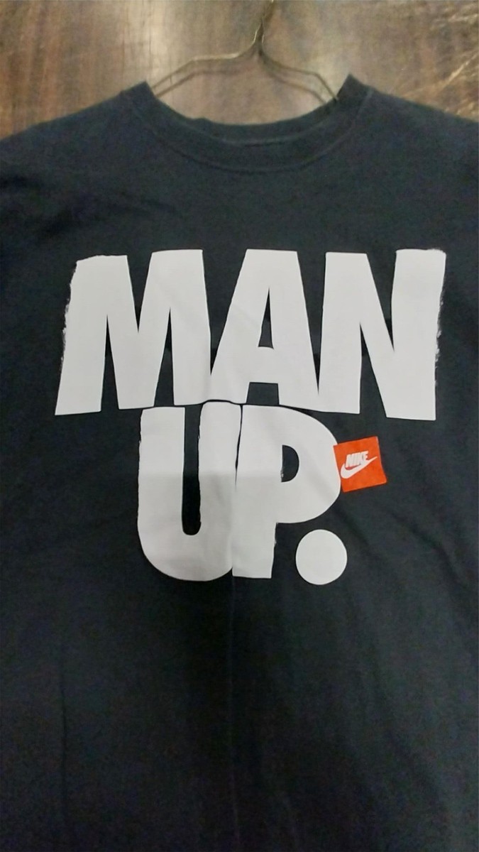 photoプリント Black Man Up Nike Standard Fit Medium T-shirt Casual Men | eBay
