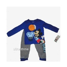 Disney Mickey Mouse Baby CLOTHING  12 mos.  2-Piece Joggers SET Outfit NEW