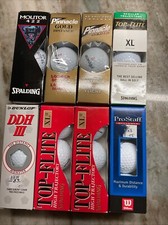 Lot Of 24 New Golf Balls Various Brands Pinnacle Spalding Wilson Dunlop 8 Sleeve