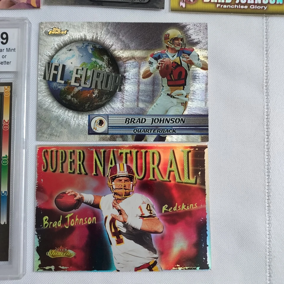 BRAD JOHNSON Rookie Card #427 BCCG 9 Near Mint🏈 44 Cards 1992-2003 RARE LOT 🔥 - Image 3 of 4