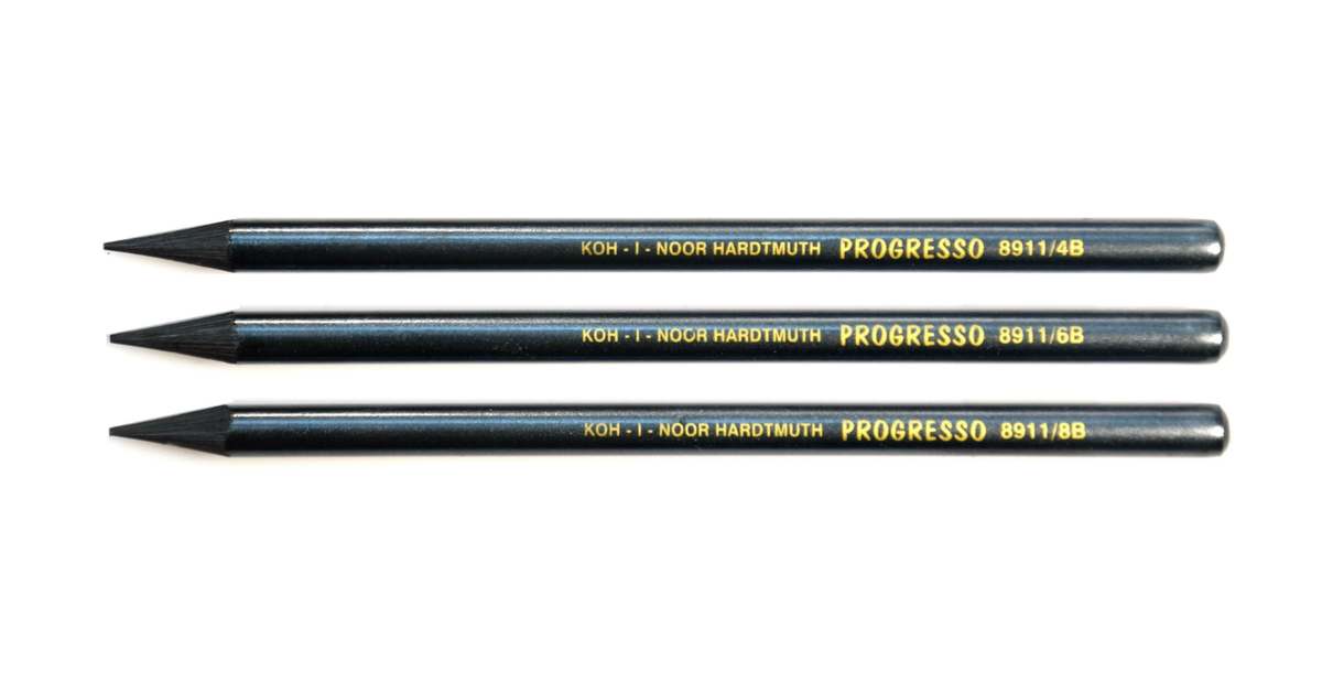 PROGRESSO Woodless Graphite Stick Pencil HB 2B 4B 6B 8B KOH-I-NOOR