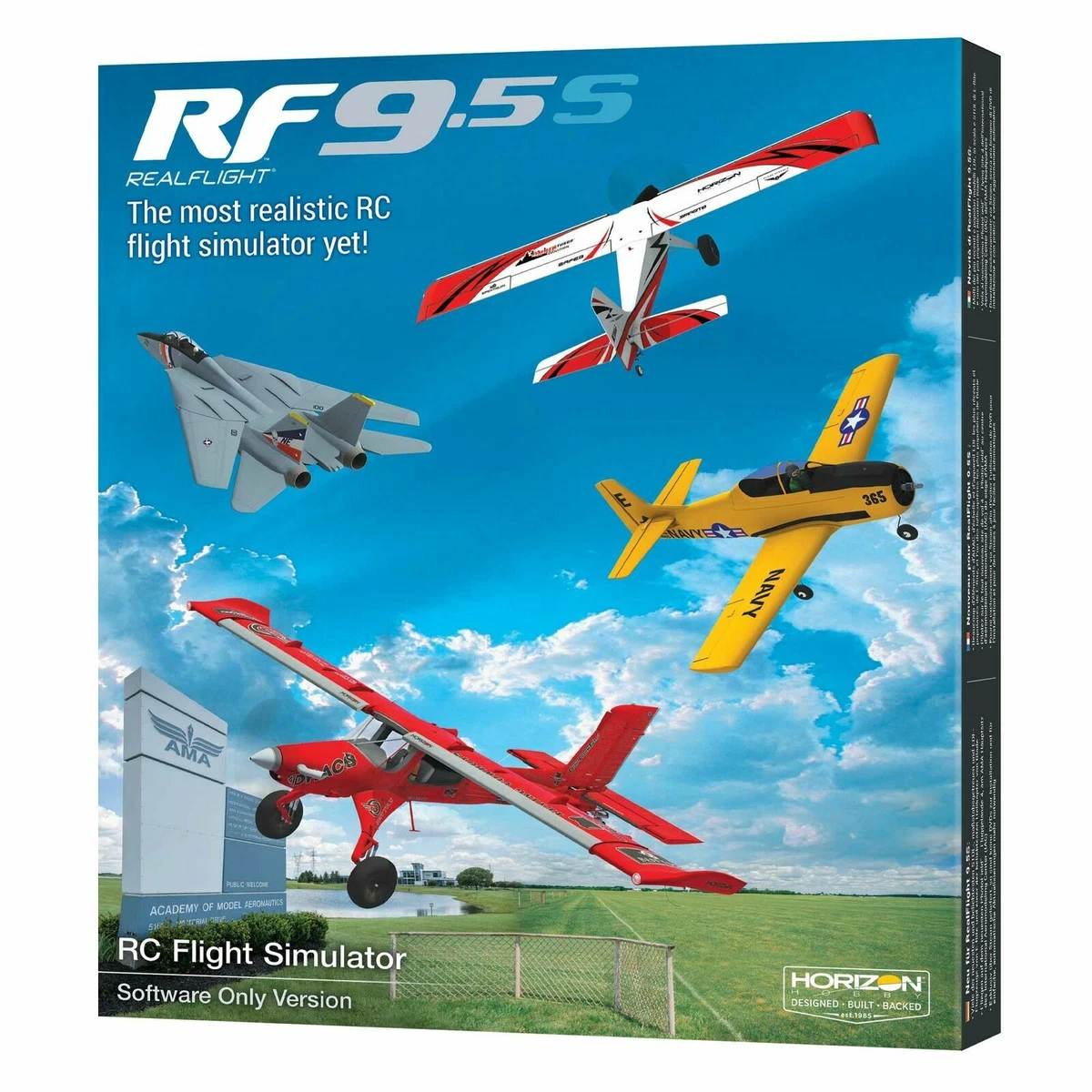 RealFlight 9.5S RC Airplane Helicopter Flight Simulator Software Only RFL1201S