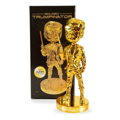 Trumpinator Bobblehead 7" Figure Collectible Limited Edition Golden Trump Toy