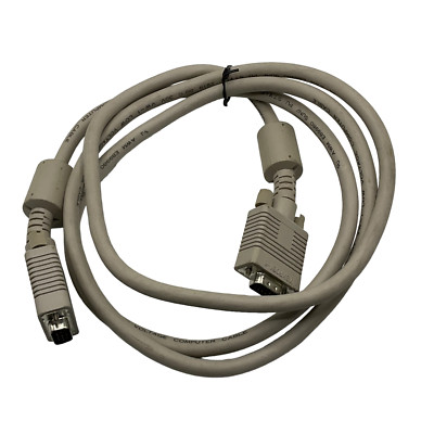 Generic Vintage Heavy Duty VGA Video Display Computer cable + TSXF051-1 TSXF0511