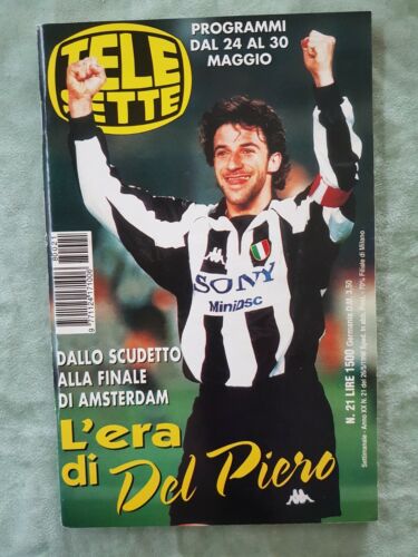 71) TELESETTE ITALIAN MAGAZINE N 21/1998 ALEX DEL PIERO TRACEY BREGMAN ANDERSON  - Photo 1 sur 12