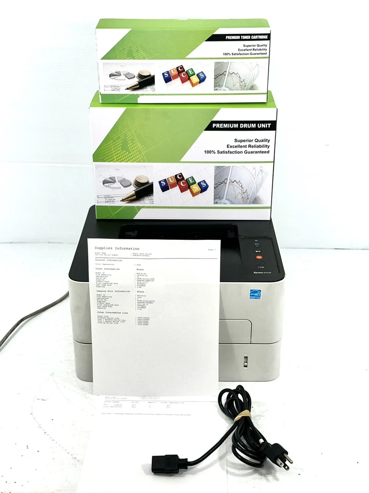 Samsung Xpress M2625D Laser Printer, 100% Toner & Drum, Installed, Pg: 3456 - Image 2 of 4