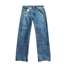 Vintage Levis 501-0620 Denim Stone Wash Jeans USA Made 80s 1989 Size 36x32