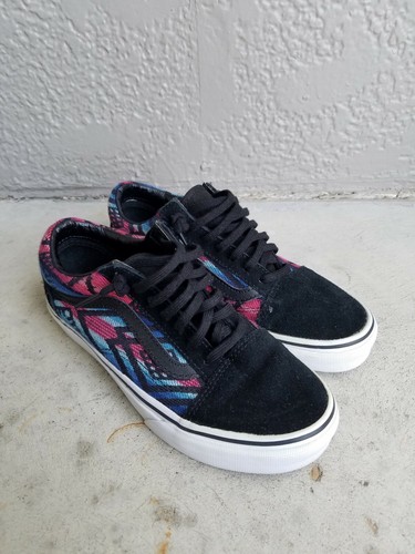 Vans Old Skool Azteca Rosa Azul para Mujer 7 Nuevo | eBay