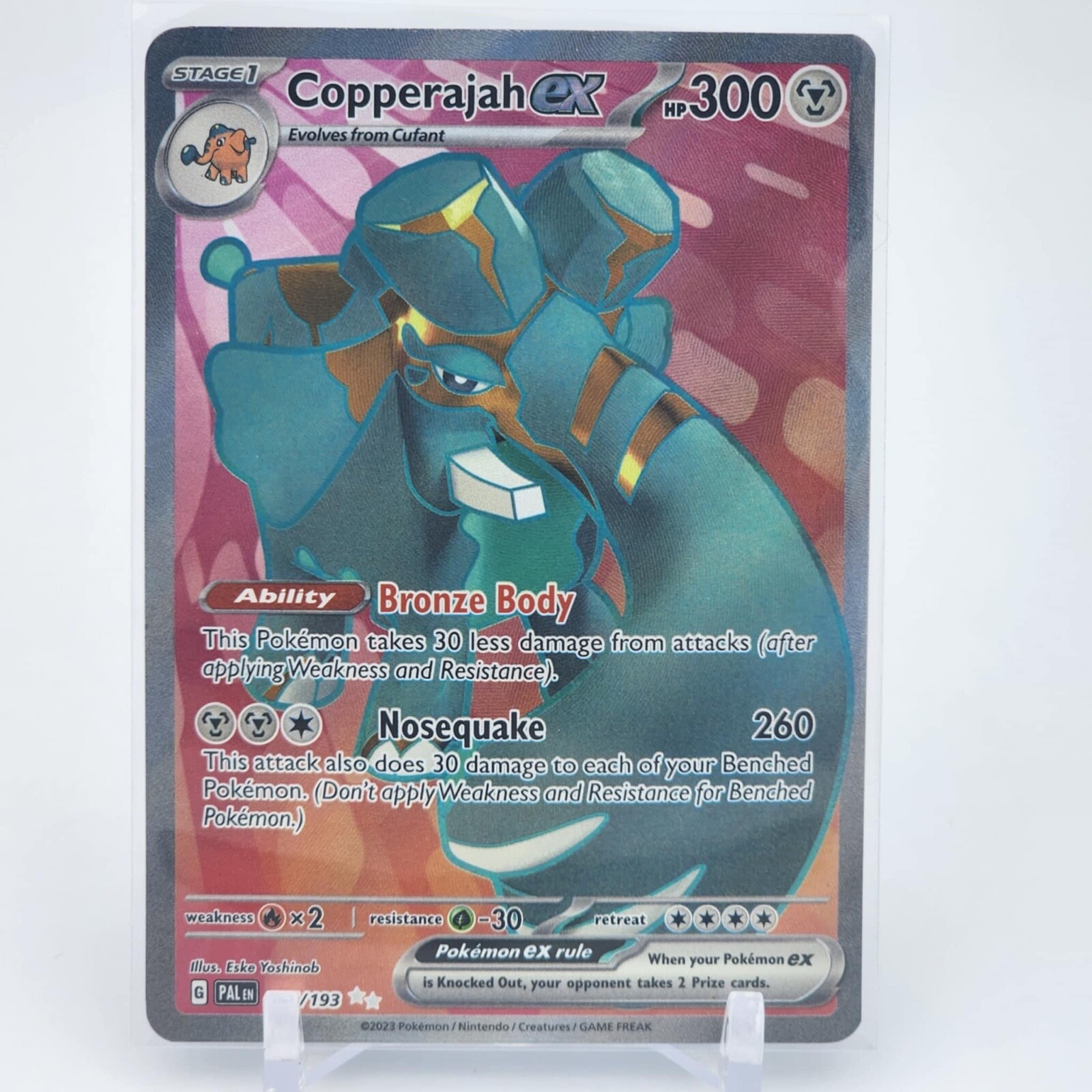 Copperajah ex - 245/193 - Ultra Rare - Paldea Evolved - Pokemon Card - NM/M