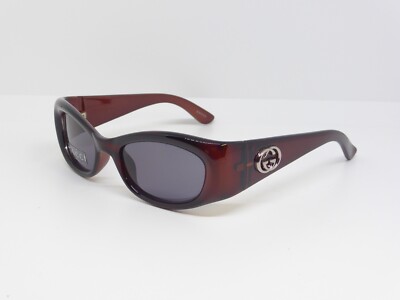 Vintage Gucci GG 2968/S HVRBM 50-19 125 Kirschrot mit grauer Linse
