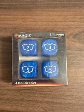 Deluxe Island Loyalty Dice with 7-12 for Magic - Blue (22mm) - Ultra Pro