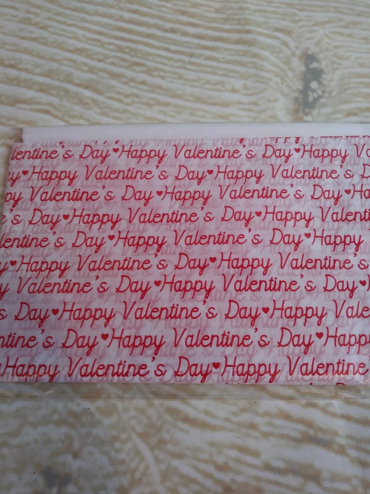 New Red & White Happy Valentine's Day Gift Tissue Paper 10 - 20x20 Sheets Heart - Image 3 of 4