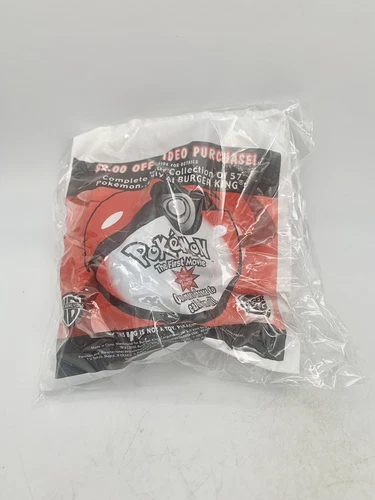 RARE Vintage 2000 Pokemon The 1st Movie, Toy Blind Bag Burger King NEW SEALED
