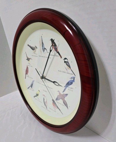 National Wildlife Federation Singing Bird Clock Quartz For Bird Lovers - Picture 3 of 8