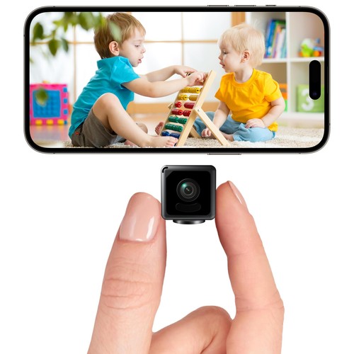 4K Home Security Camera Mini Wireless Cam Indoor WIFI Camera Small Smart WiFi...