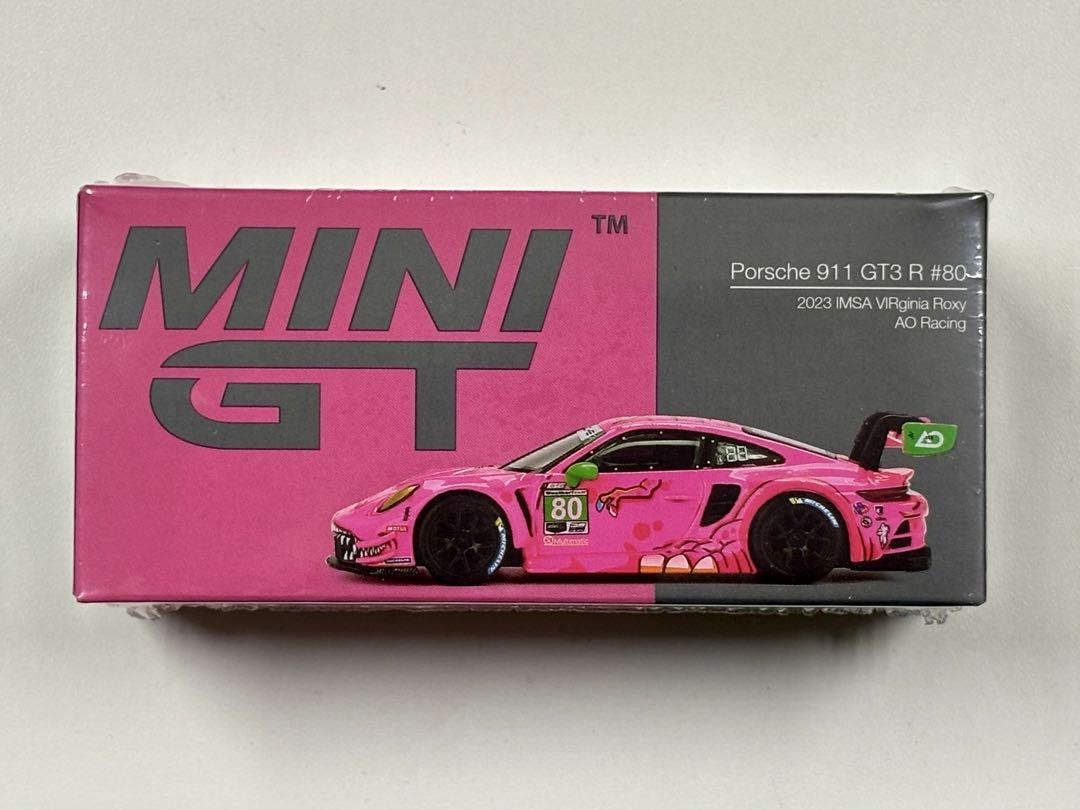 (2点)MINI GT 1/64 ポルシェ 911 GT3R #80 roxy Porsche 911 GT3 R #80 