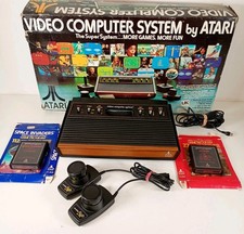 Atari 2600 Video Computer System Parts Only with Controllers Games & Box