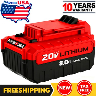 #ad #ad NEW For Porter Cable PCC680L 20V 20Volt 8.0AH MAX Lithium Ion Battery PCC685L A $22.79
