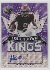 2021 Leaf Metal Draft Touchdown Kings Purple Wave 2/15 Jhamon Ausbon Auto 06on