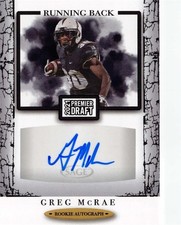 Greg McRae signed football card UCF Knights 2021 SAGE Premier Draft Rookie #A62