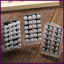 12 pairs/set White Imitation Pearl Stud Earrings For Women Girls Ear Jewelry