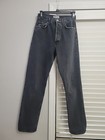 Agolde Jeans Womens 100% Org Cotton Black Straight Leg Buttons Size 25 Mint  — photo 1