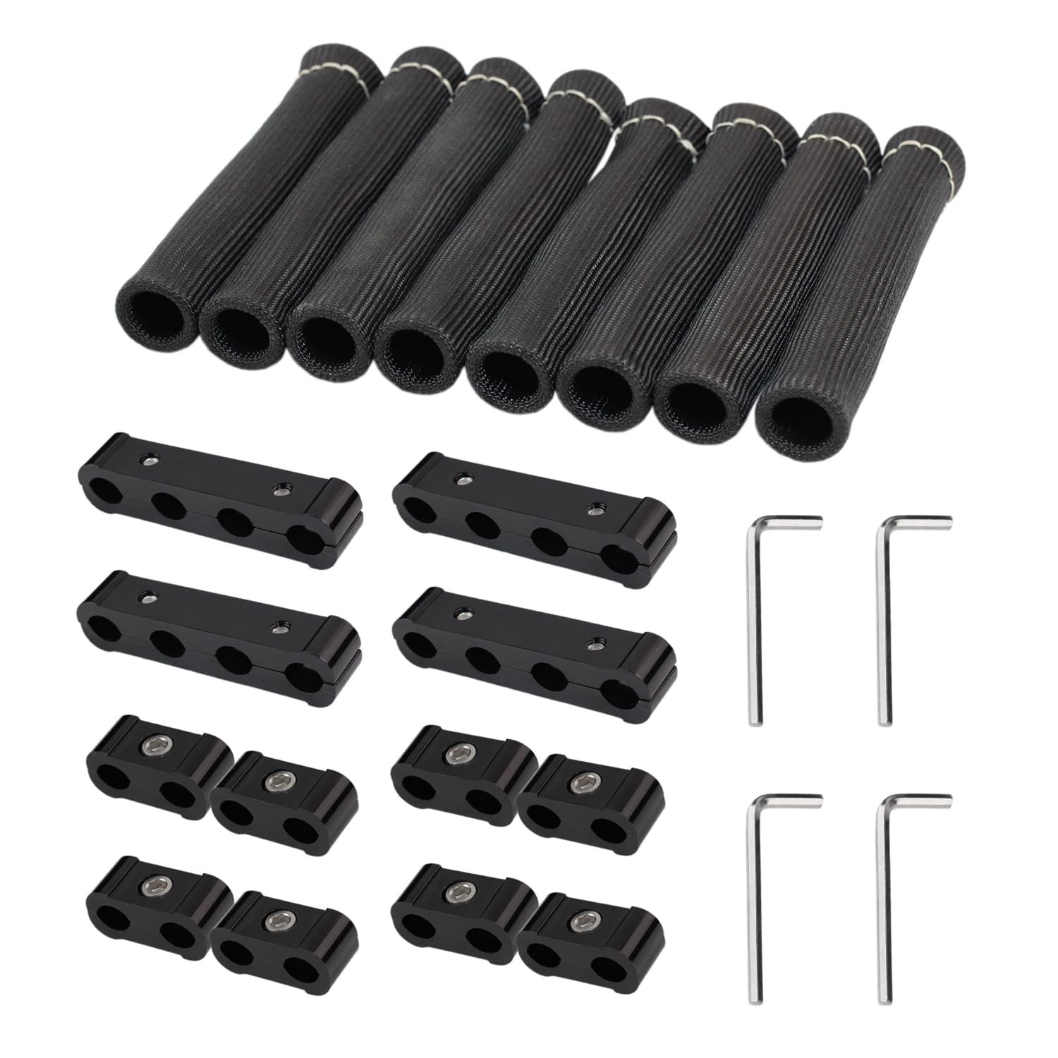 12pcs Spark Plug Wire Separator Divider  8pcs Spark Plug Boot Protector, Heat...