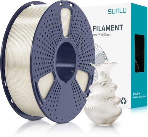 SUNLU 1KG Clear PLA+ 3D Printer Filament 1.75mm PLA Plus For FDM 3D Printers