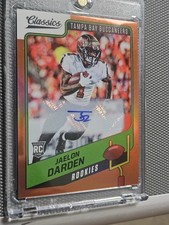 2021 Panini Classics Premium Rookies # 183 Jaelon Darden RC Auto Orange /10