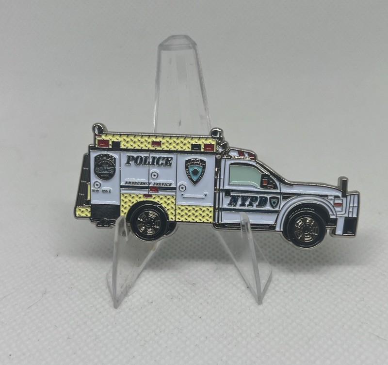NYPD ESU EMERGENCY SERVICES UNIT  PATROL SUPPORT TRUCK CHALLENGE COIN