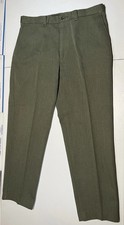vtg CC Filson MADE IN USA green twill dress pants 100 WOOL men 38x32 military