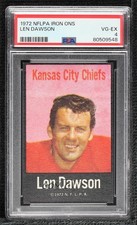 1972 NFLPA Fabric Cards Len Dawson PSA 4 HOF 8d2