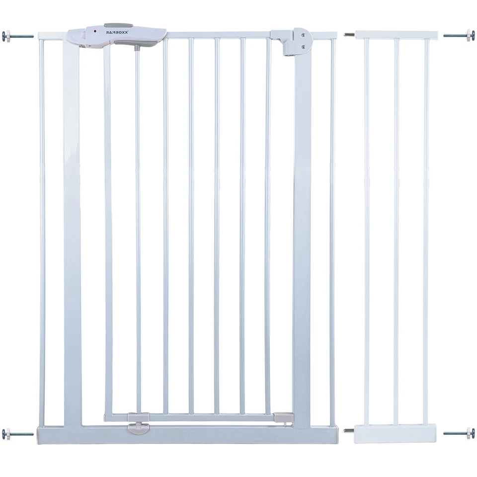 Absperrgitter Treppenschutzgitter weiß für 95-105cm Durchgang 110cm Hoch - Bild 2 von 4