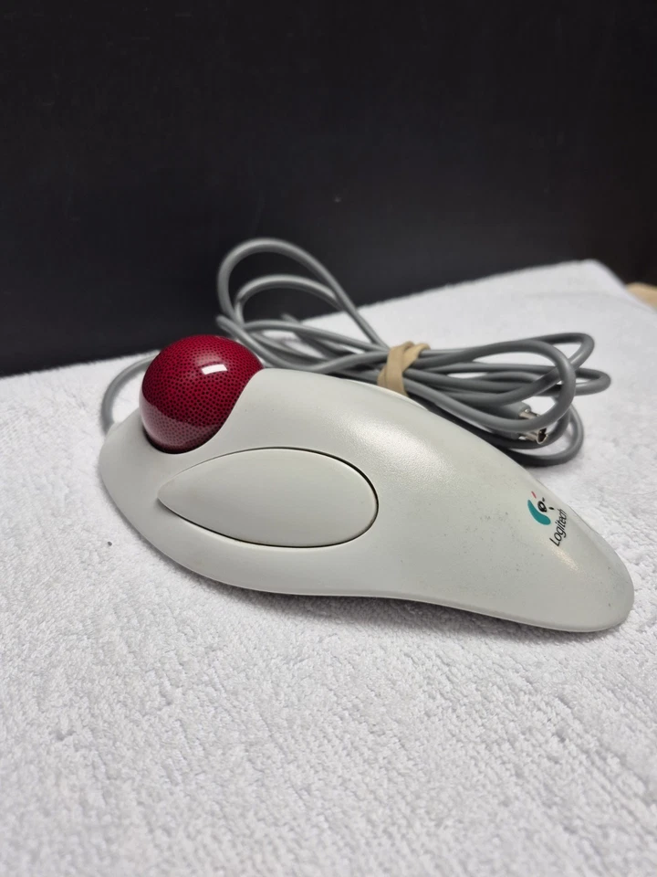 Logitech Marble Mouse PS/2 T-CM14 (804292-0000) Trackball Computer Mouse Tested - Image 4 of 4