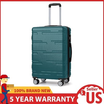 28 in Expandable Hard Shell Carry On Luggage w/ Spinner Wheels Hardside Suitcase