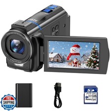 Camcorder Video Camera 4K, 48MP Cam Corder with IR Night Vision,