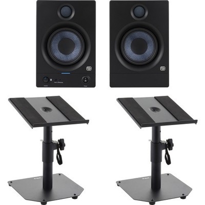 PreSonus Eris E5 BT Paar 2nd GEN Studiomonitor Tischstativ Set | Neu