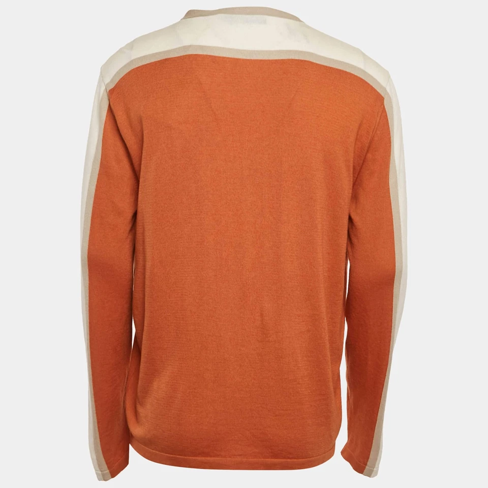 Cárdigan tejido Etro naranja imitación gamuza XXL Foto 3 de 4