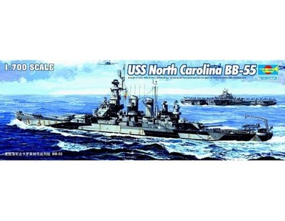 Trumpeter 5734 US Battleship North Carolina 1/700 Scale Plastic Model Kit