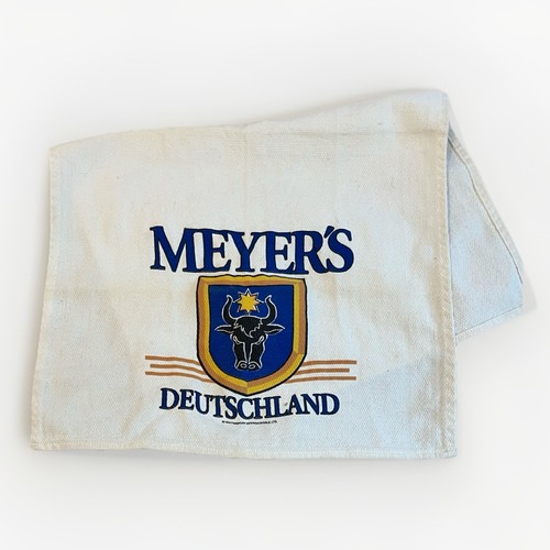 Vtg ‘92 Meyer’s Deutschland Bar/Golf Towel Strausberg Germany Drinking Souvenir