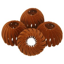 Bird Nest Magic Hair Clip, Hairs Maker Ponytail Holder 4 Pack, Caramel 