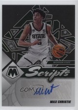 2022-23 Panini Chronicles Draft Picks Mosaic Scripts Black Max Christie Auto x5u
