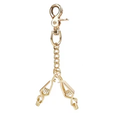 MELOTOUGH Metal Glove Clip Holder for Work Heavy Duty Steel Gold 