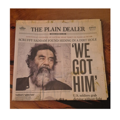 The Plain Dealer Newspaper Dec 15, 2003 We Got Him Saddam Found