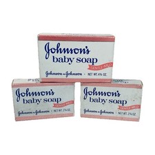 3 Vintage Johnson  s Baby Bar Soap Gentle-Mild Individually Wrapped In Box NEW
